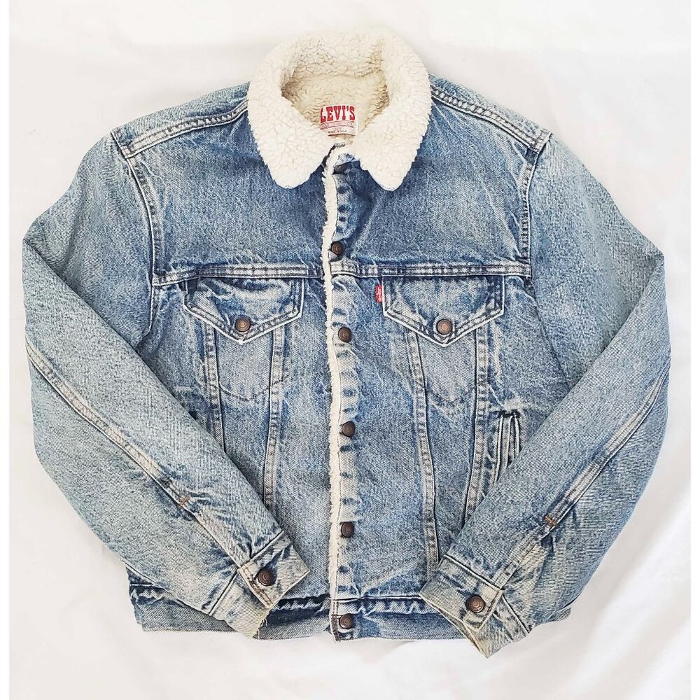 Vintage Levi's Sherpa Lined Type III Denim Jacket Vintage Denim Workwear 38R USA